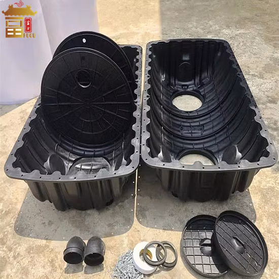 Биодигестер подземный бытовой анаэробный трехкамерный септик HDPE